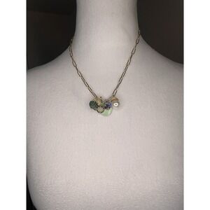 Akola Octavia Charm Necklace Handcrafted In Uganda 10k Paperclip Chain Pearls